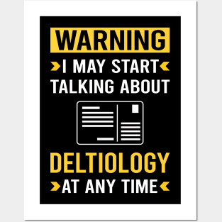 Warning Deltiology Postcard Postcards Posters and Art